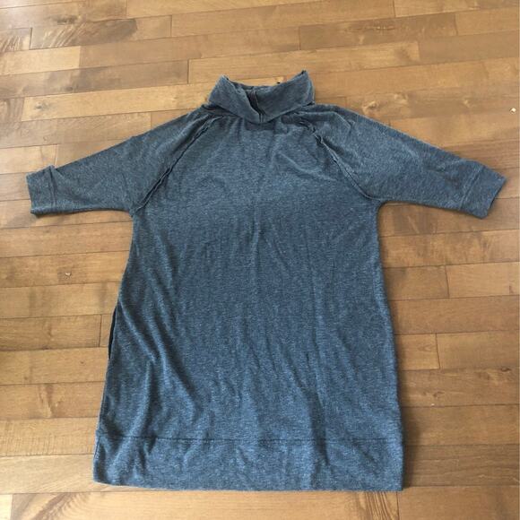 Anthropology ANAMA turtleneck gray high low sweater dress size large - Picture 12 of 12